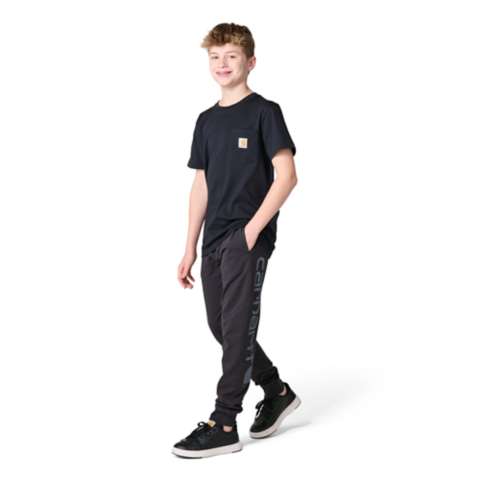 Детские брюки Carhartt Boys' Elastic Waistband French Terry Garment Dyed Sweatpant (Youth)