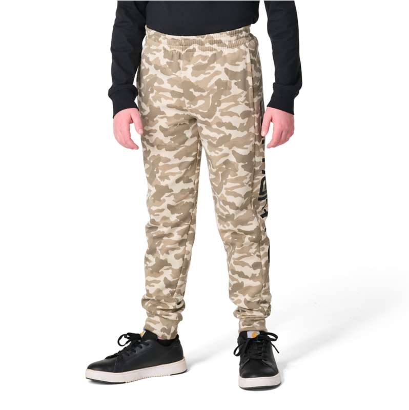 Carhartt  Beige Boys' Elastic Waistband Fleece Camo Printed Sweatpant (Youth)