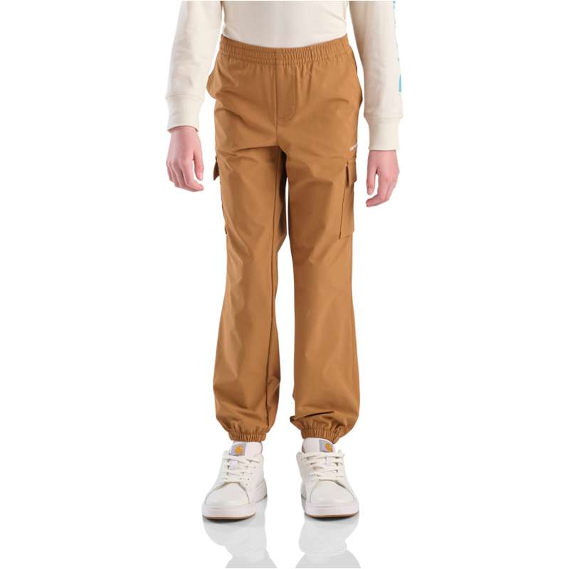 Carhartt  Carhartt Brown Girls' Elastic Waistband Stretch Woven Cargo Pant (Child/Youth)
