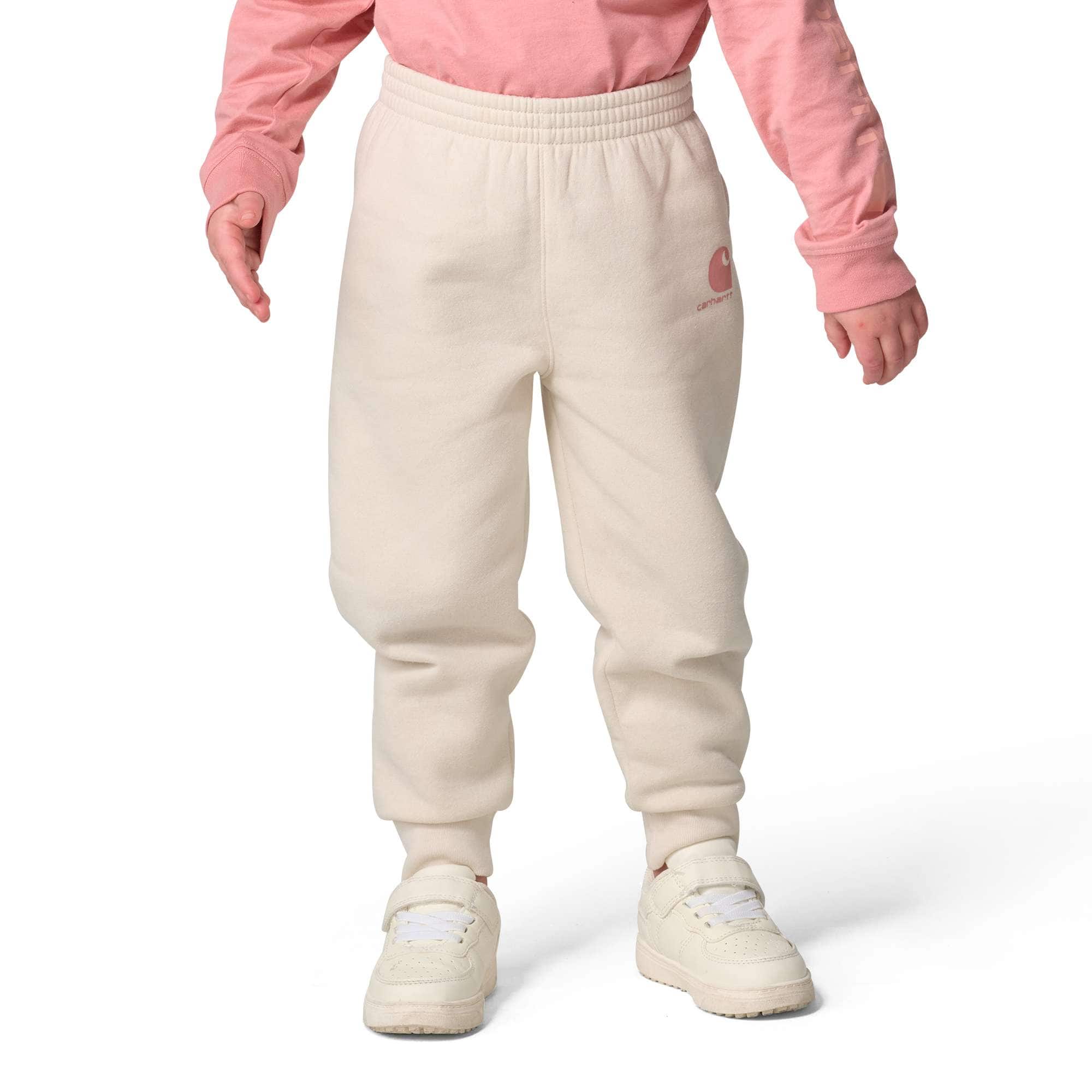 Carhartt Girls' Elastic Waistband Logo Sweatpant (Baby/Toddler)