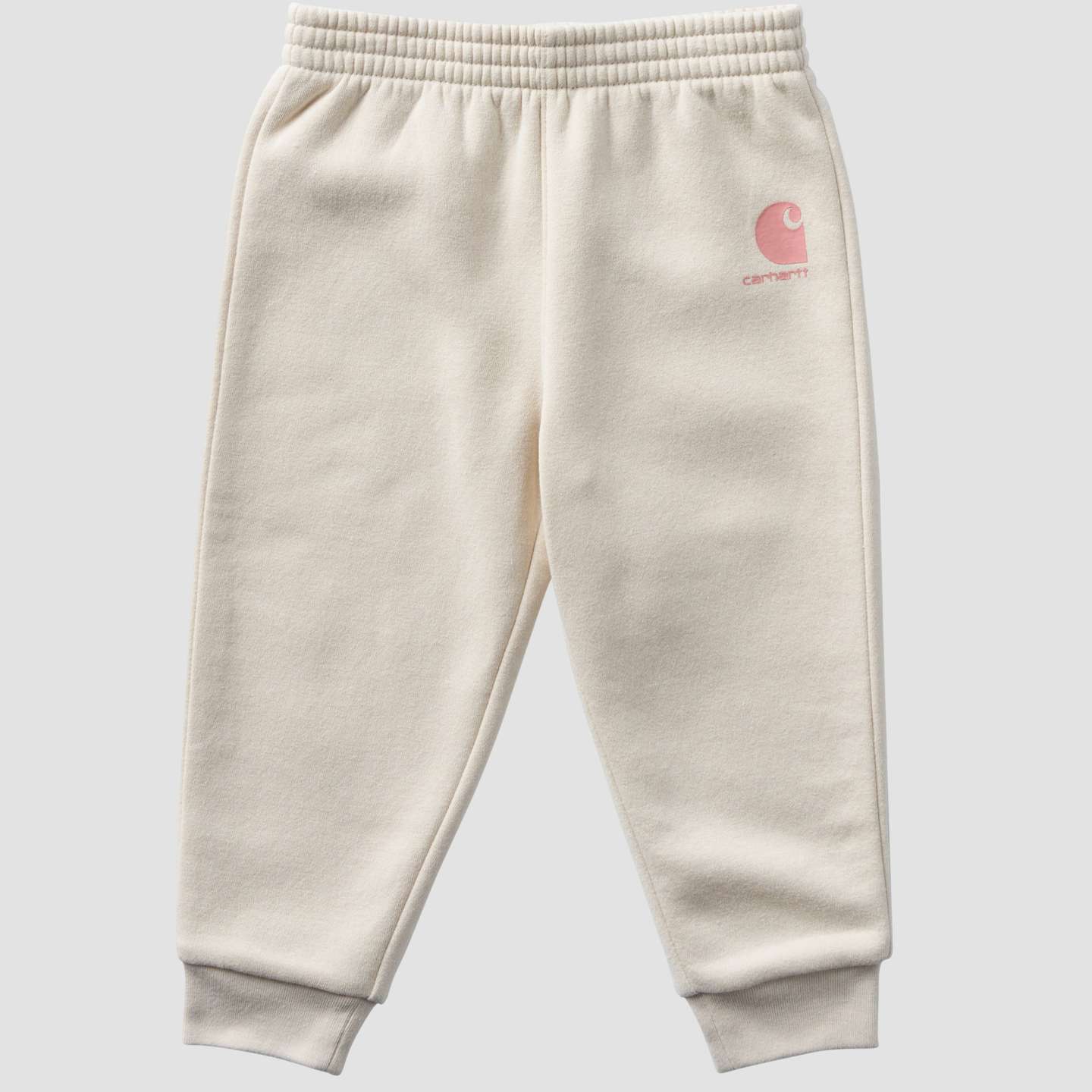 Брюки Carhartt Elastic Waistband Logo Sweatpant для девочек-малышей, цвет: Меловой — фото 5