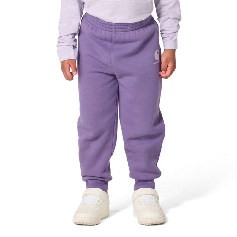 Carhartt  Grape Girls' Elastic Waistband Logo Sweatpant (Baby/Toddler)