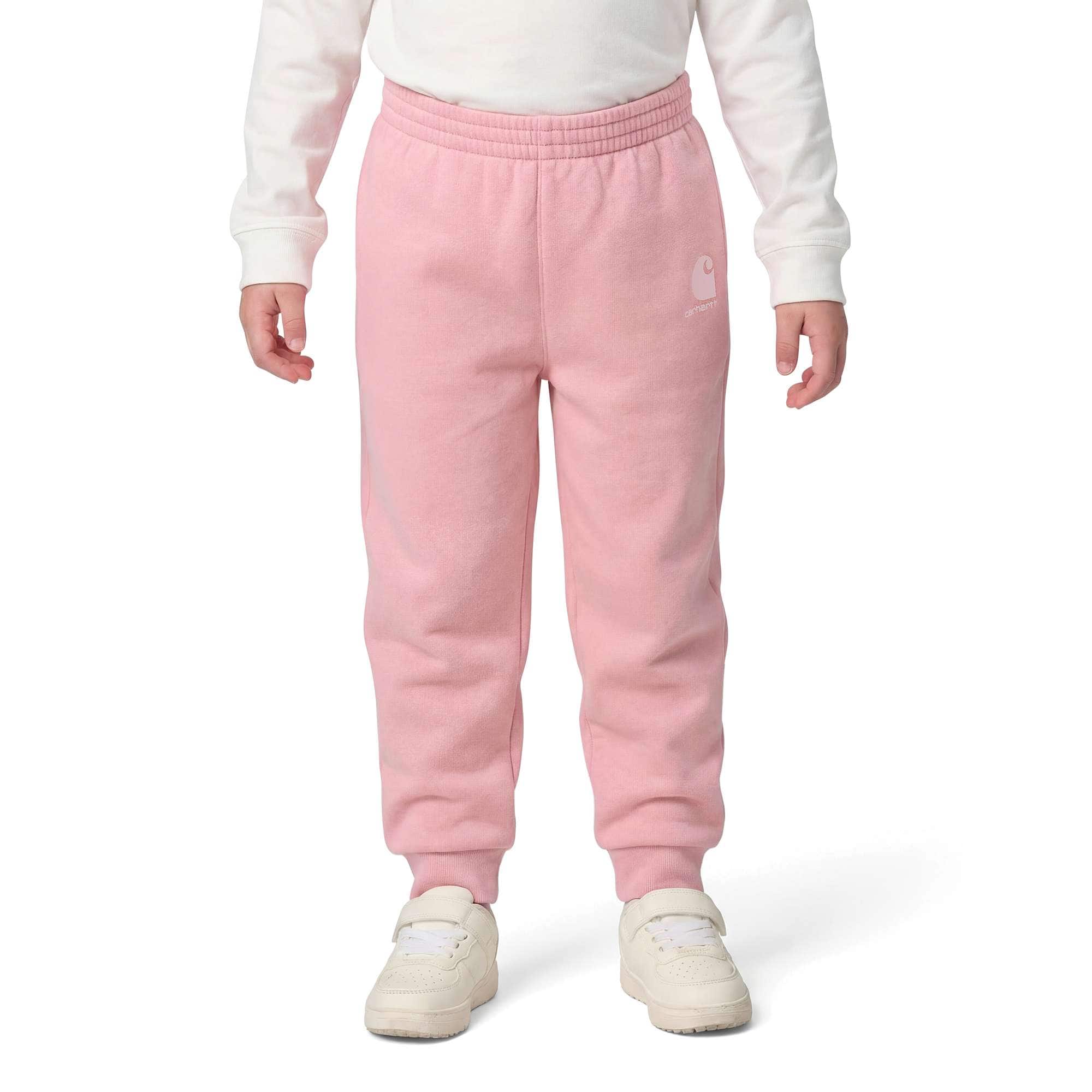 Carhartt Girls' Elastic Waistband Logo Sweatpant (Baby/Toddler)