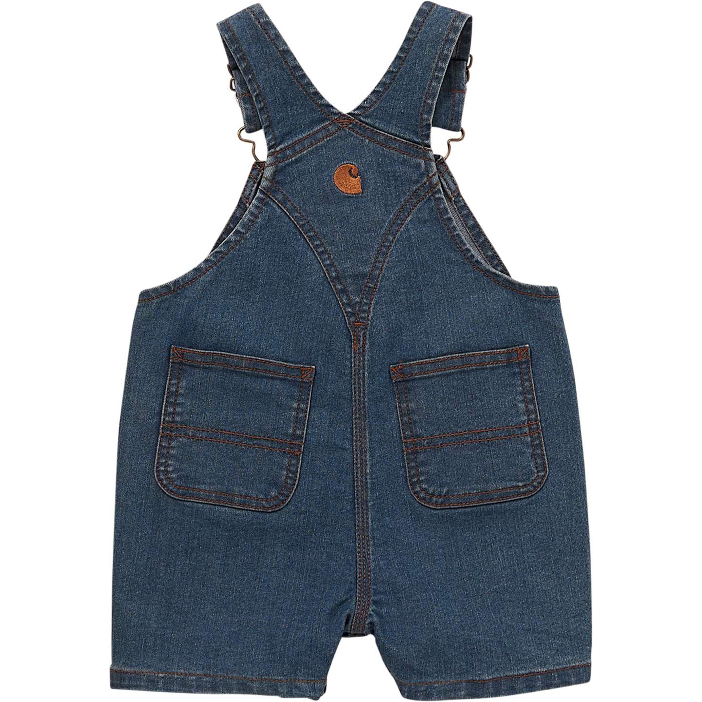 Детские комбинезоны Carhartt Rugged Flex® Loose Fit Denim Shortall, цвет: Premium Dark — фото 5