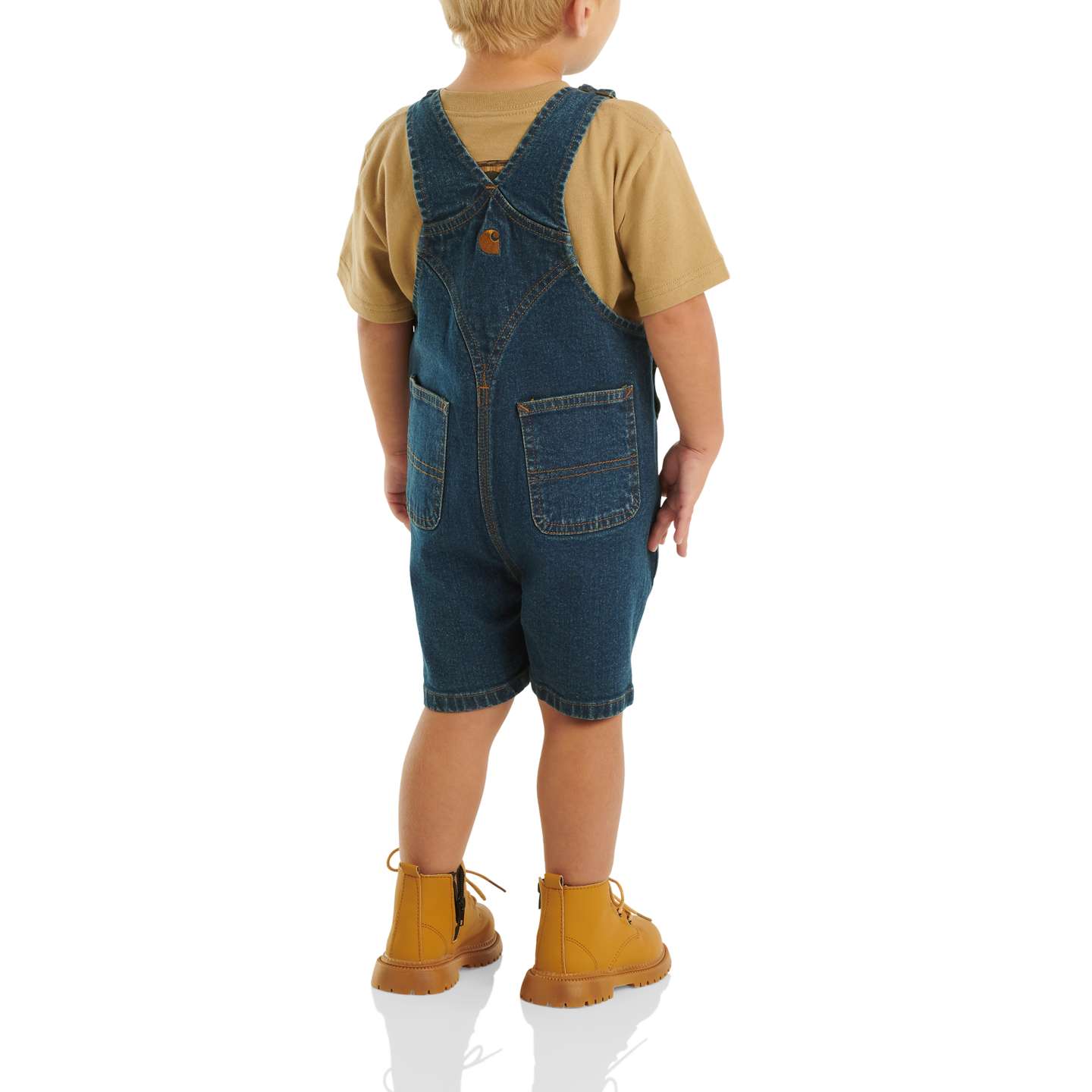 Детские комбинезоны Carhartt Rugged Flex® Loose Fit Denim Shortall, цвет: Premium Dark — фото 3