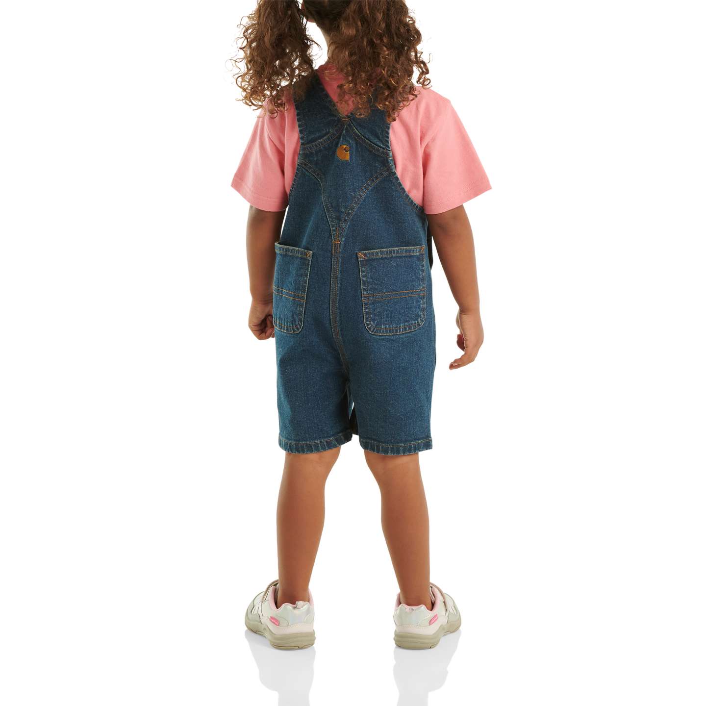 Детские комбинезоны Carhartt Rugged Flex® Loose Fit Denim Shortall, цвет: Premium Dark — фото 4