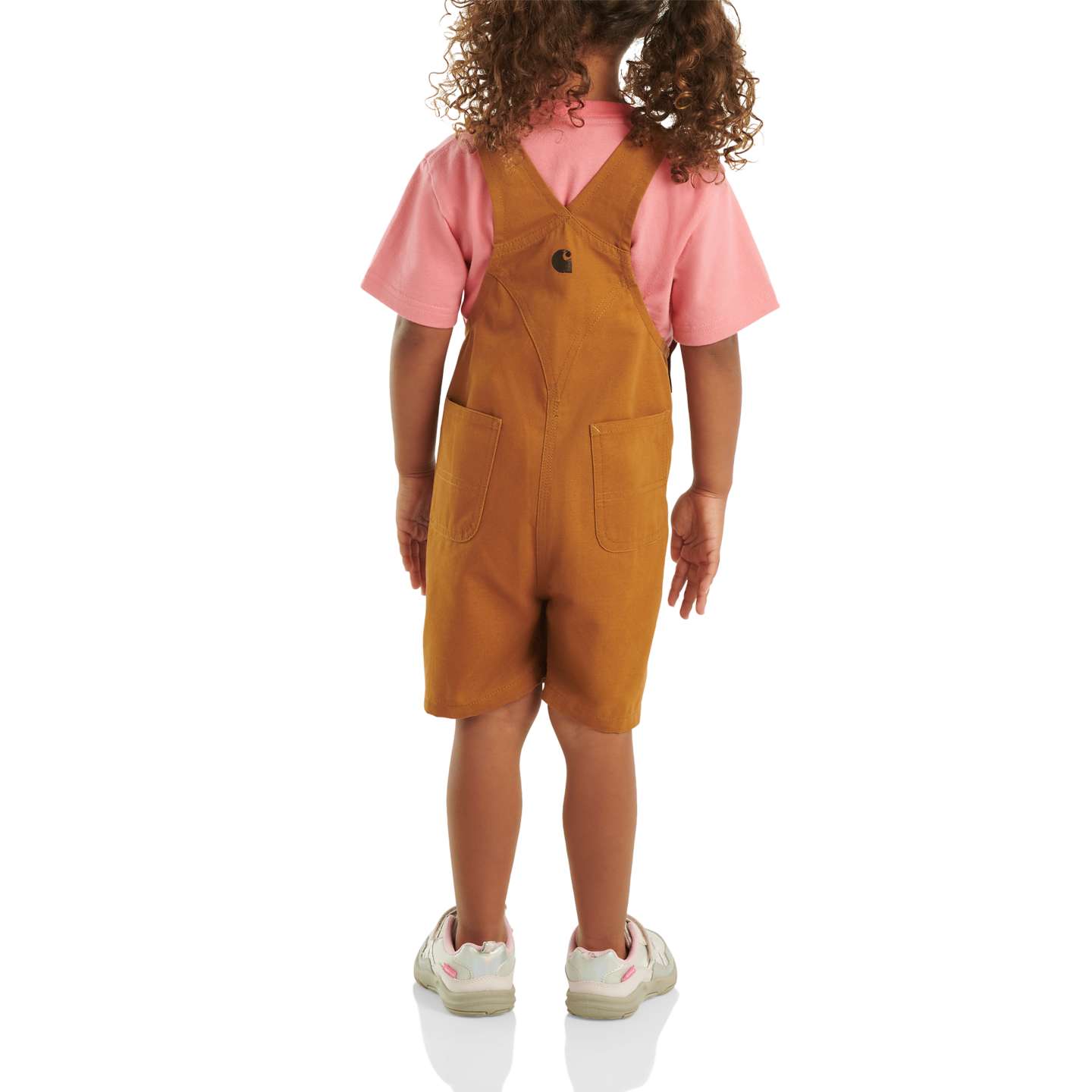 Детские комбинезоны Carhartt Loose Fit Canvas Shortall, цвет: Коричневый — фото 2