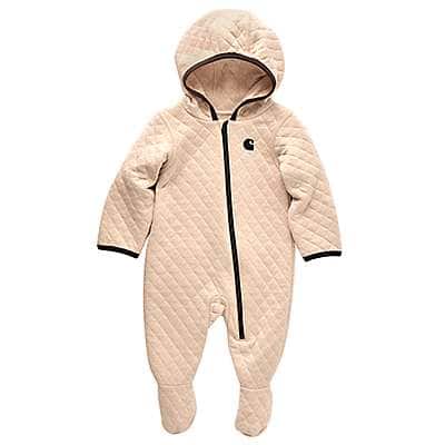 Carhartt Infant girl Malt Kids' Long-Sleeve Quilted Footed Coverall