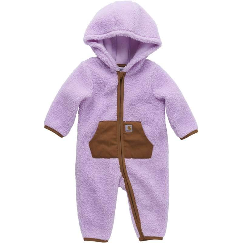 Carhartt  Violet Haze Kids' Long-Sleeve Zip-Front Sherpa Coverall (Infant)