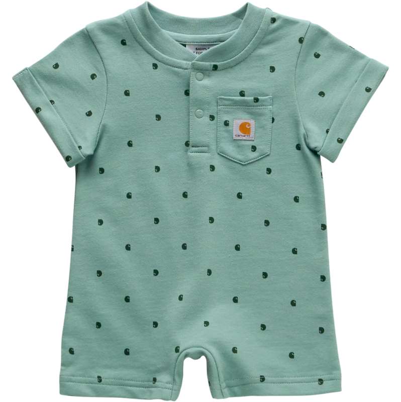 Carhartt  Patina Kids' Short Sleeve French Terry Romper (Infant)