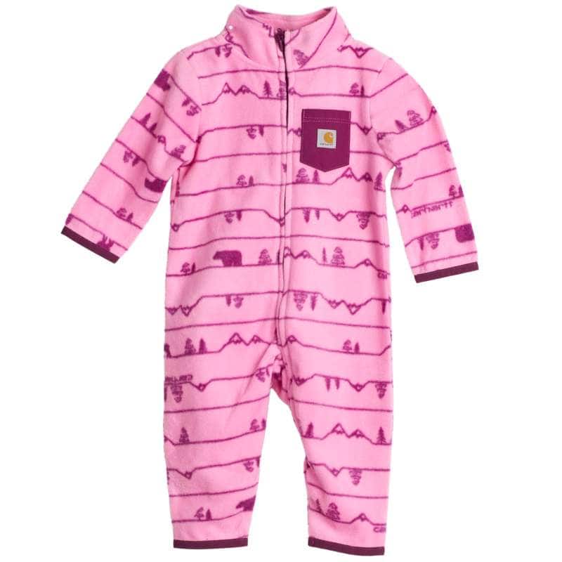 Boys' Long Sleeve Zip-Front Printed Sherpa Coverall (Baby)