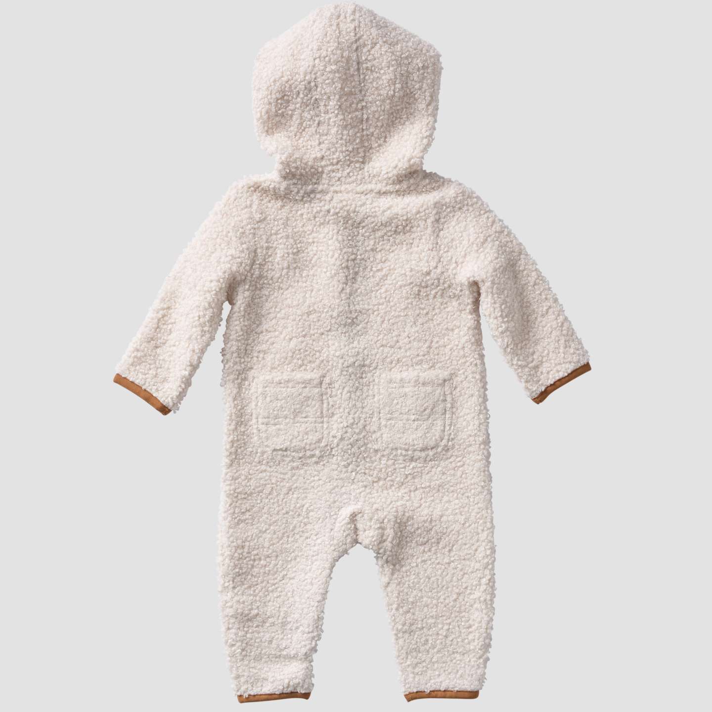 Детский комбинезон Carhartt Long Sleeve Zip-Front Sherpa Coverall, цвет: Меловой — фото 2
