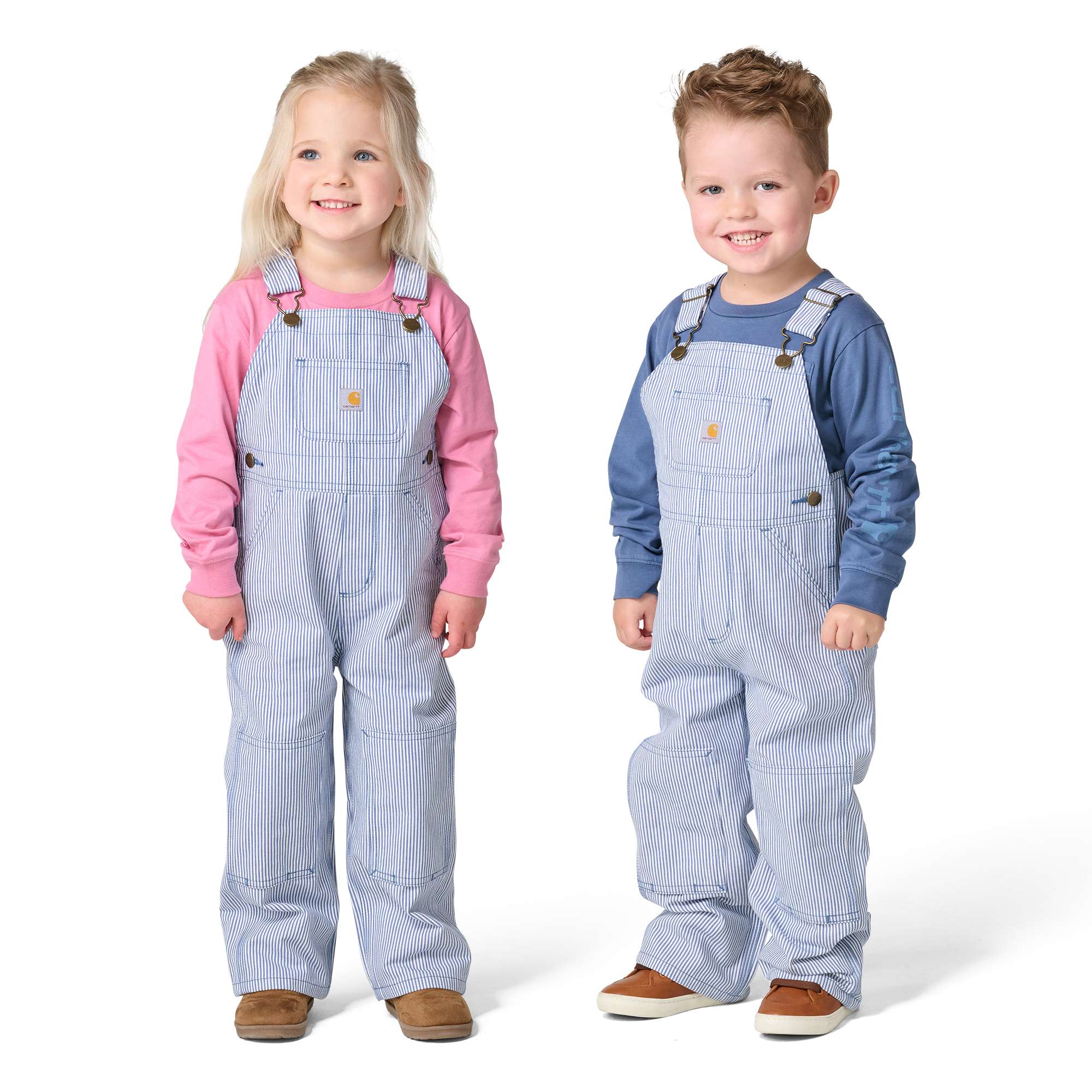 Carhartt Kids' Loose Fit Stripe Bib Overall (Baby/Toddler)