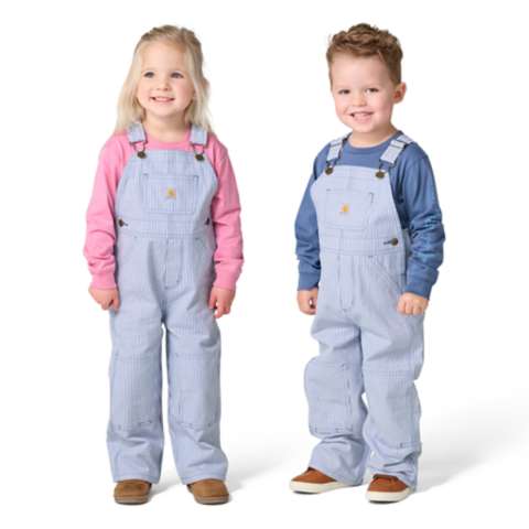 Carhartt Kids' Loose Fit Stripe Bib Overall (Baby/Toddler)
