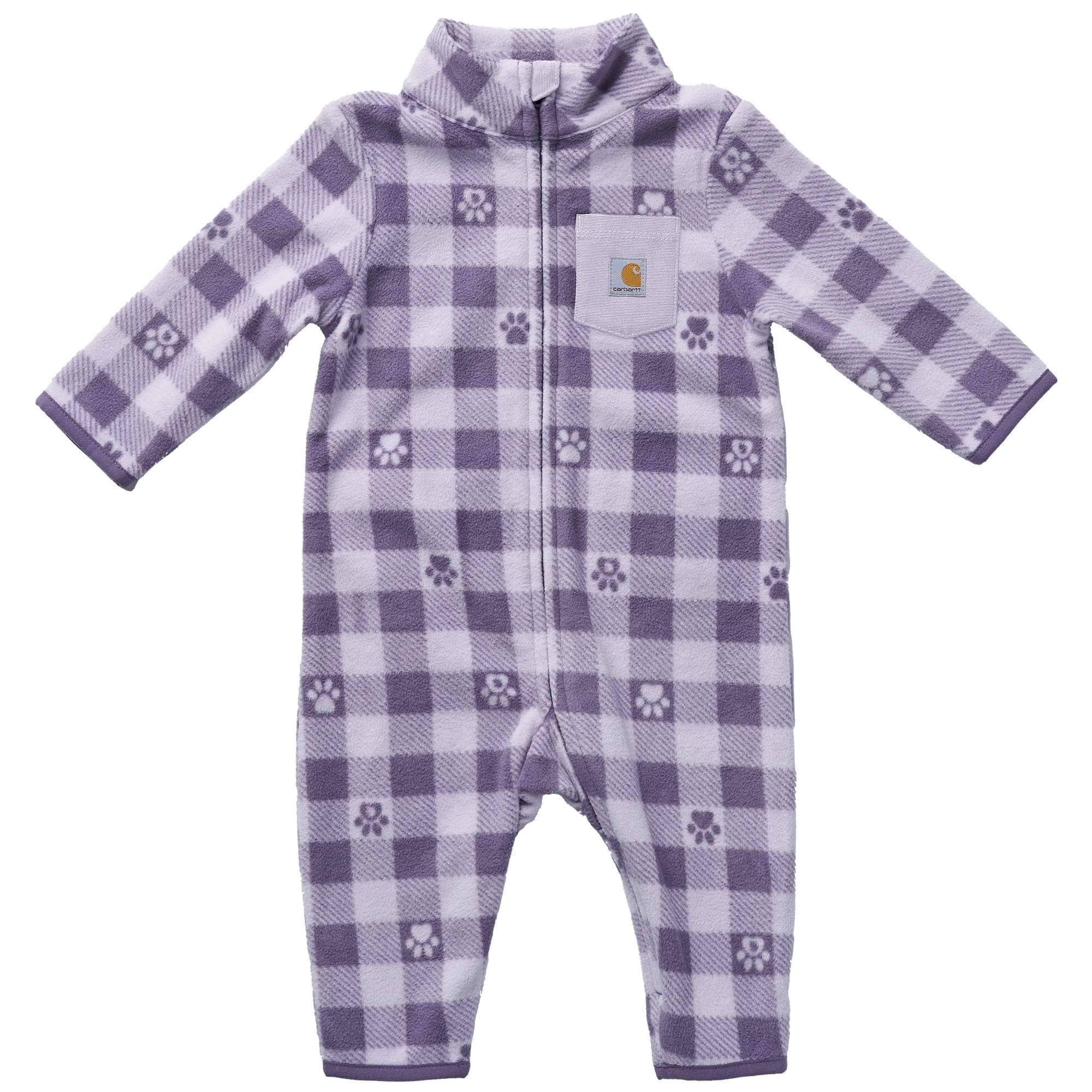 Additional thumbnail 1 of Kids' Long Sleeve Zip-Front Microfleece Printed Coverall (Baby)