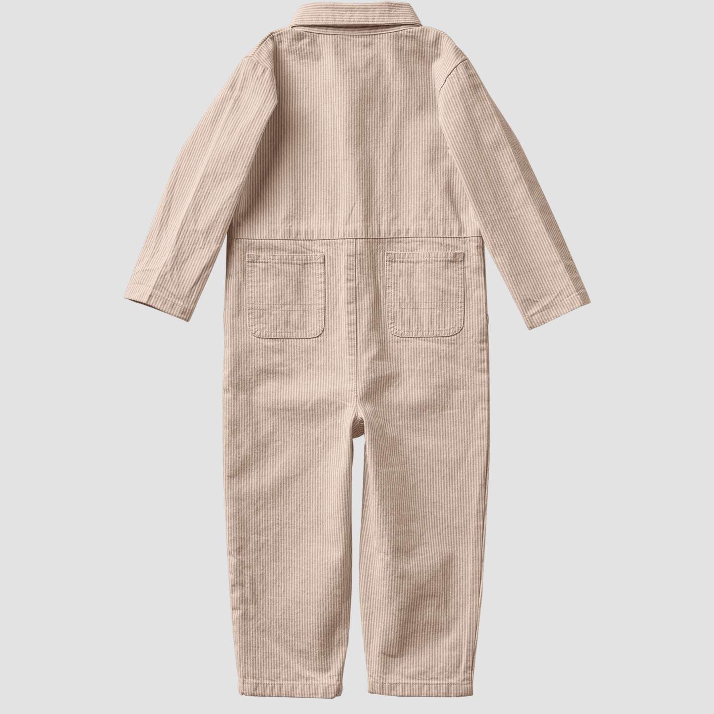 Детский комбинезон Carhartt Long Sleeve Snap-Front Twill Stripe Coverall, цвет: Коричневый — фото 6