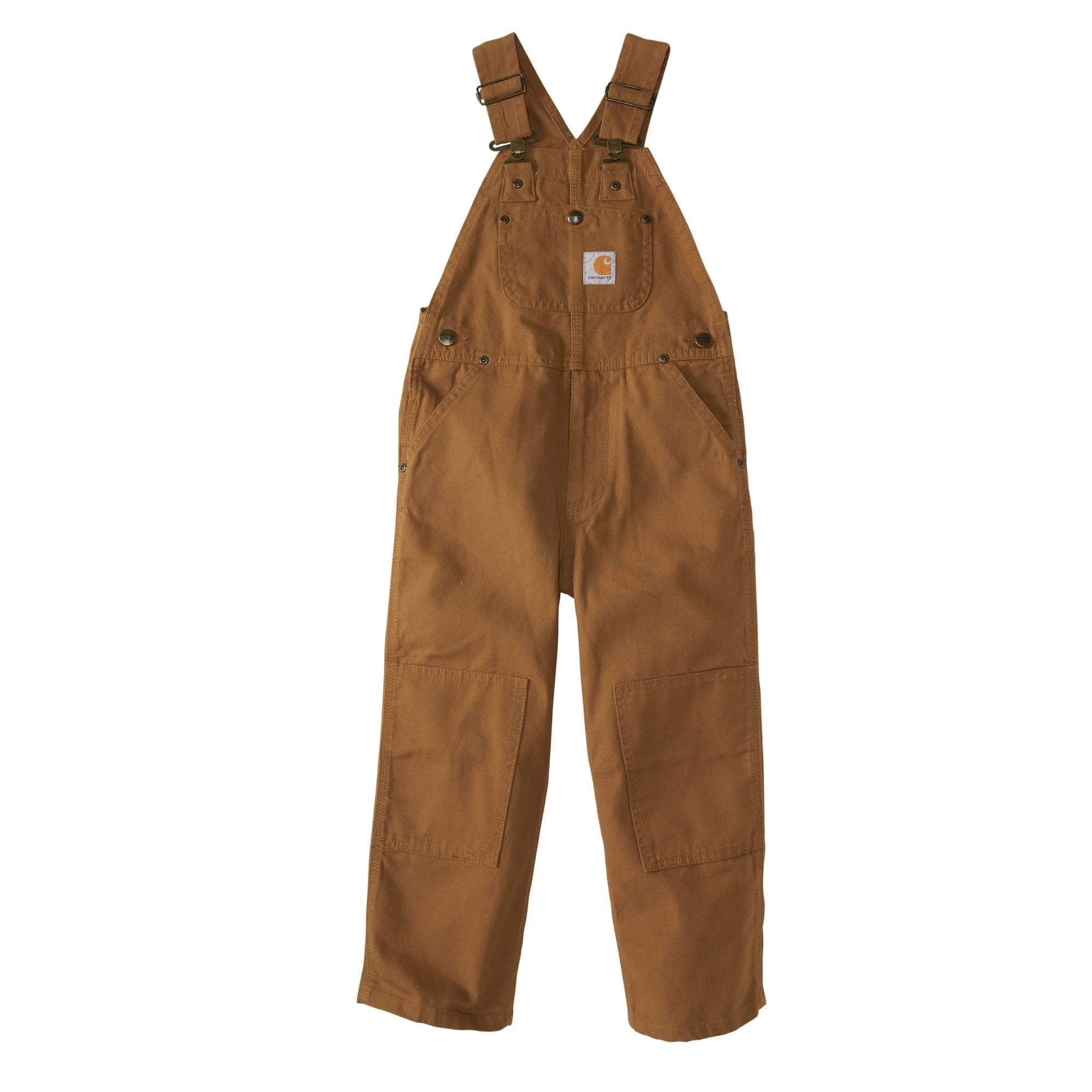 Carhartt Overalls Youth 12M Brown Bibs Girls Boys Casual 'Workwear' Outdoor