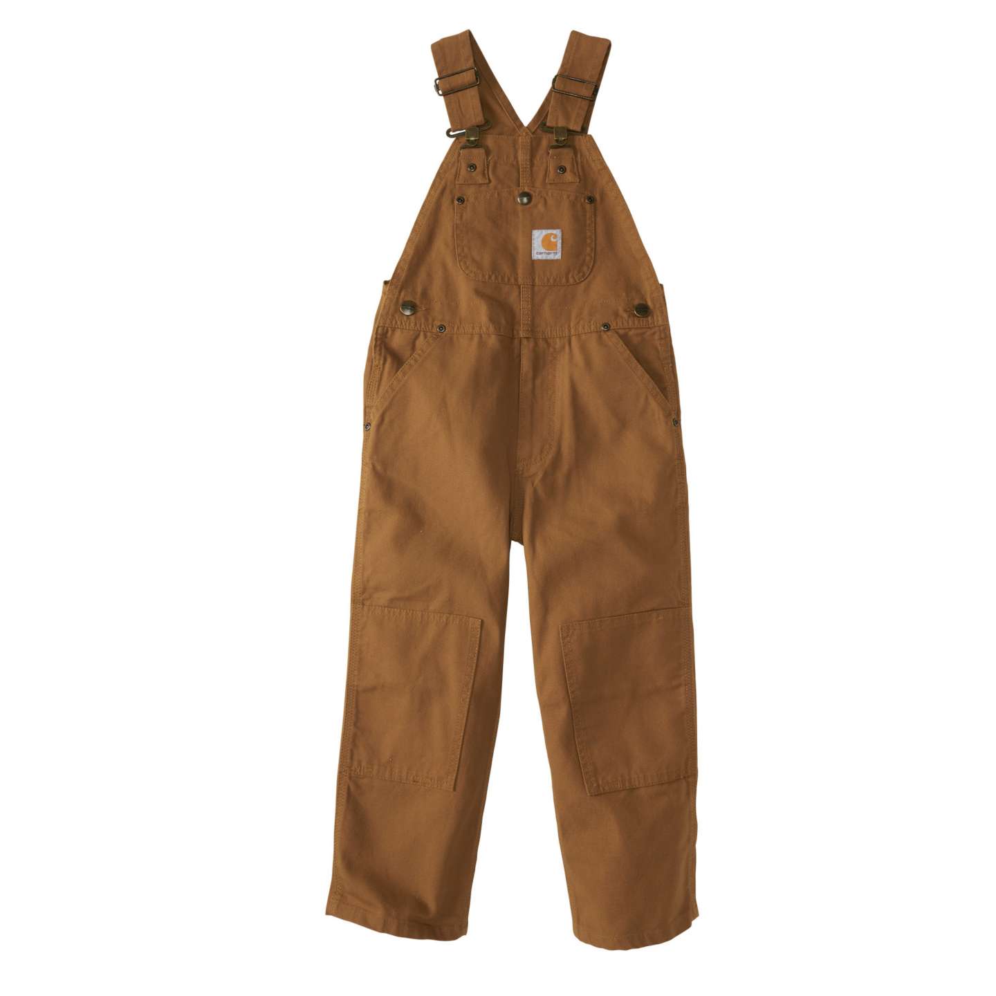 Детский комбинезон Carhartt Duck Washed Bib Overall Sizes (Child), цвет: Коричневый — фото 1