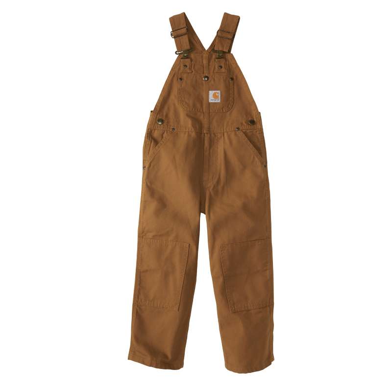 Carhartt  Carhartt Brown Kids' Duck Washed Bib Overall Sizes (Child)