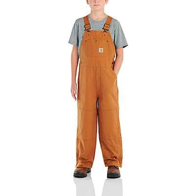 Carhartt Child boy,youth boy Carhartt Brown Kids' Canvas Overall Quilt-Lined Sizes 4-7