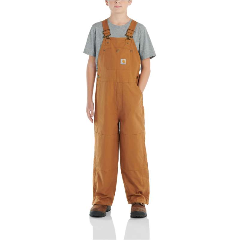 Carhartt  Carhartt Brown Kids' Canvas Overall Quilt-Lined Sizes (Child)