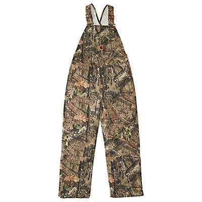 Carhartt Boys' Mossy Oak Kids' Canvas Insulated Double-Front Bib Overall