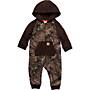 Additional thumbnail 1 of Zip Front Camo Fleece Hooded Coverall