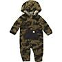 Additional thumbnail 1 of Zip Front Camo Fleece Hooded Coverall