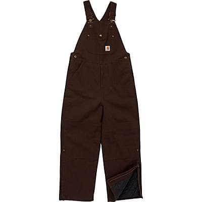 Carhartt Infant boy Mustang Brown Kids' Loose Fit Canvas Insulated Bib Overall