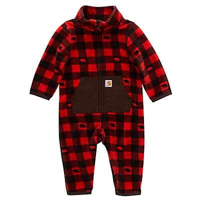Carhartt Infant boy Red Barn Boys' Long-Sleeve Printed Zip-Front Coverall (Infant)