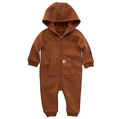 Carhartt Infant boy Carhartt Brown Boys' Long-Sleeve Fleece Zip Front Coverall (Infant)