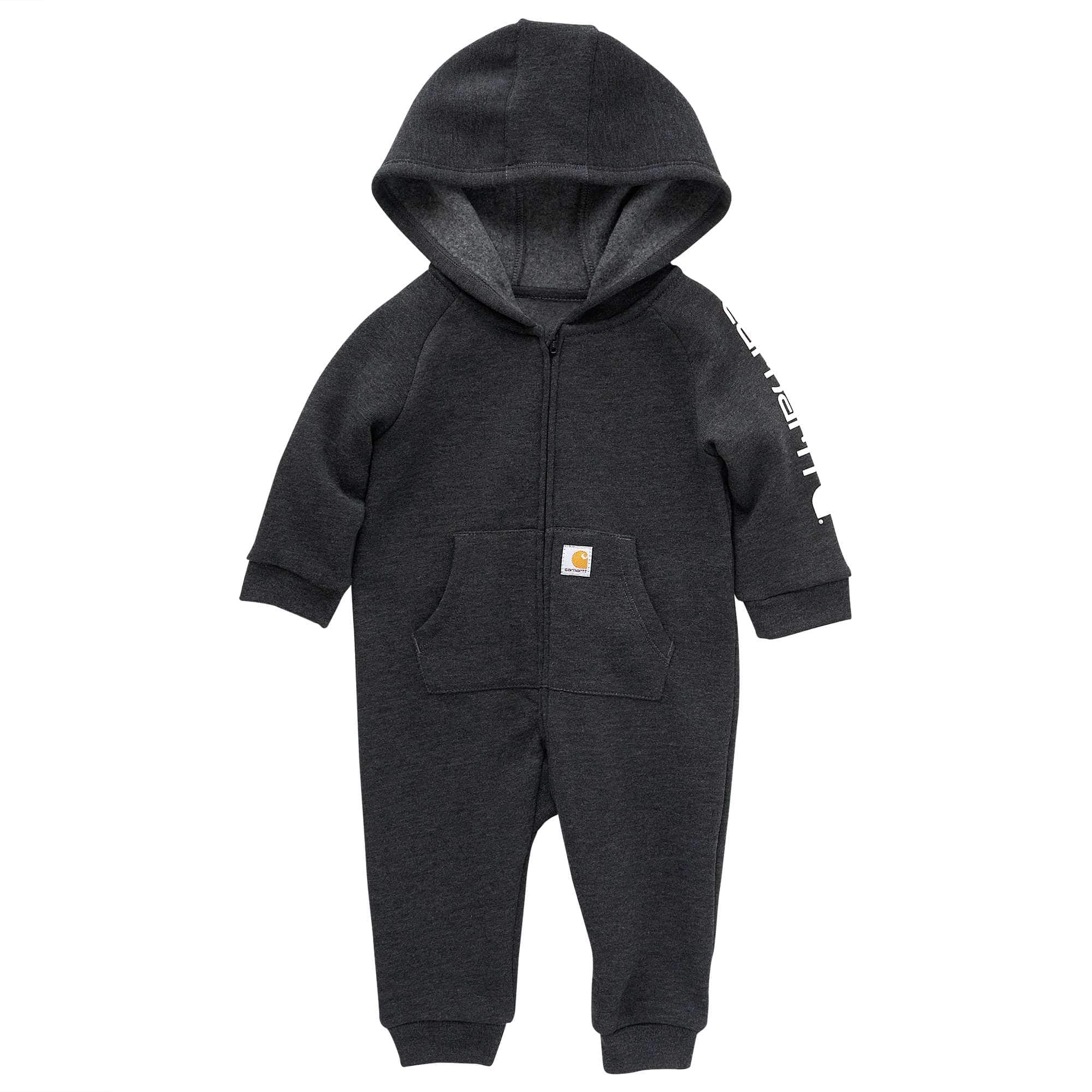 Boys' Long-Sleeve Zip-Front Hooded Heather Coverall (Infant)