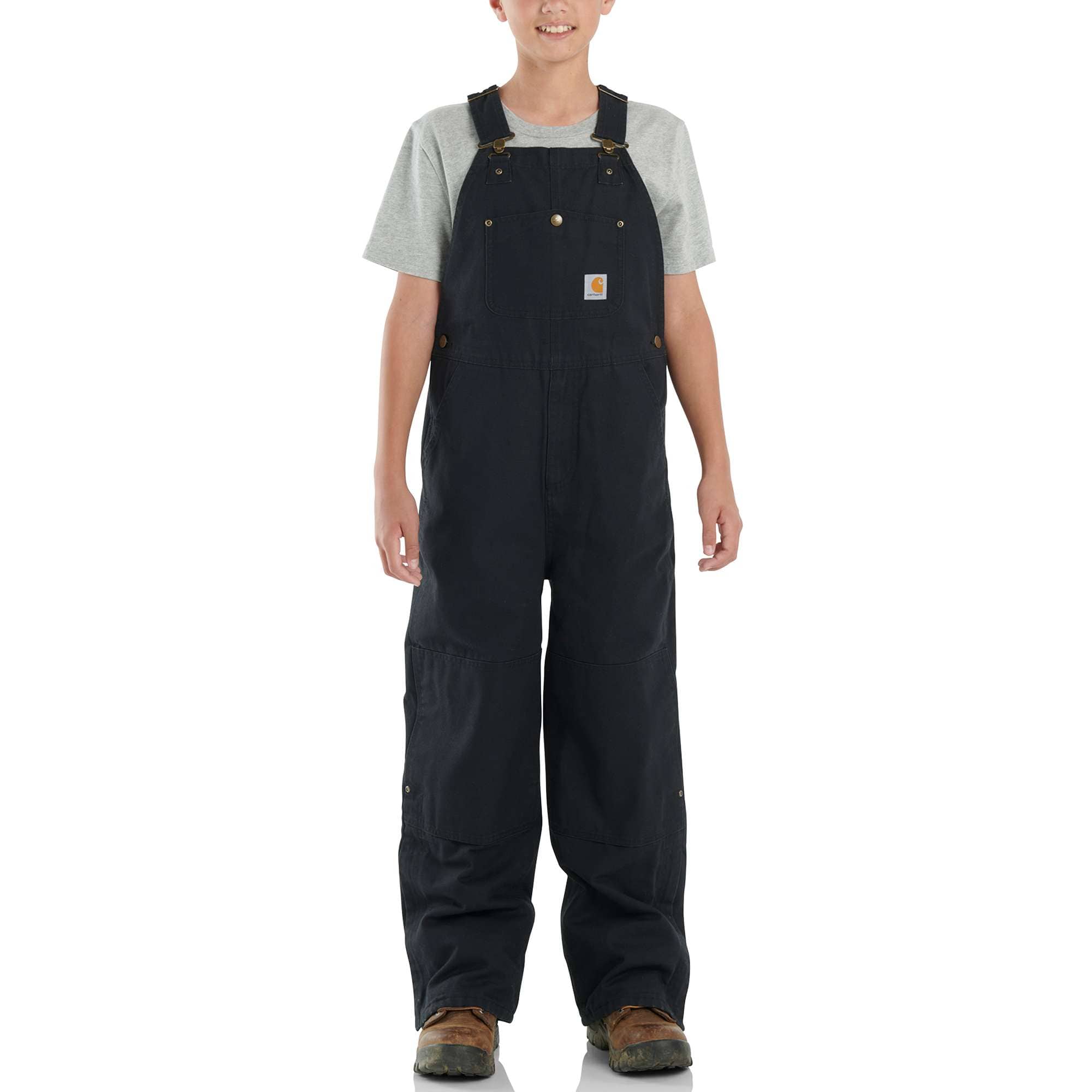Kids' Loose Fit Canvas Insulated Bib Overall