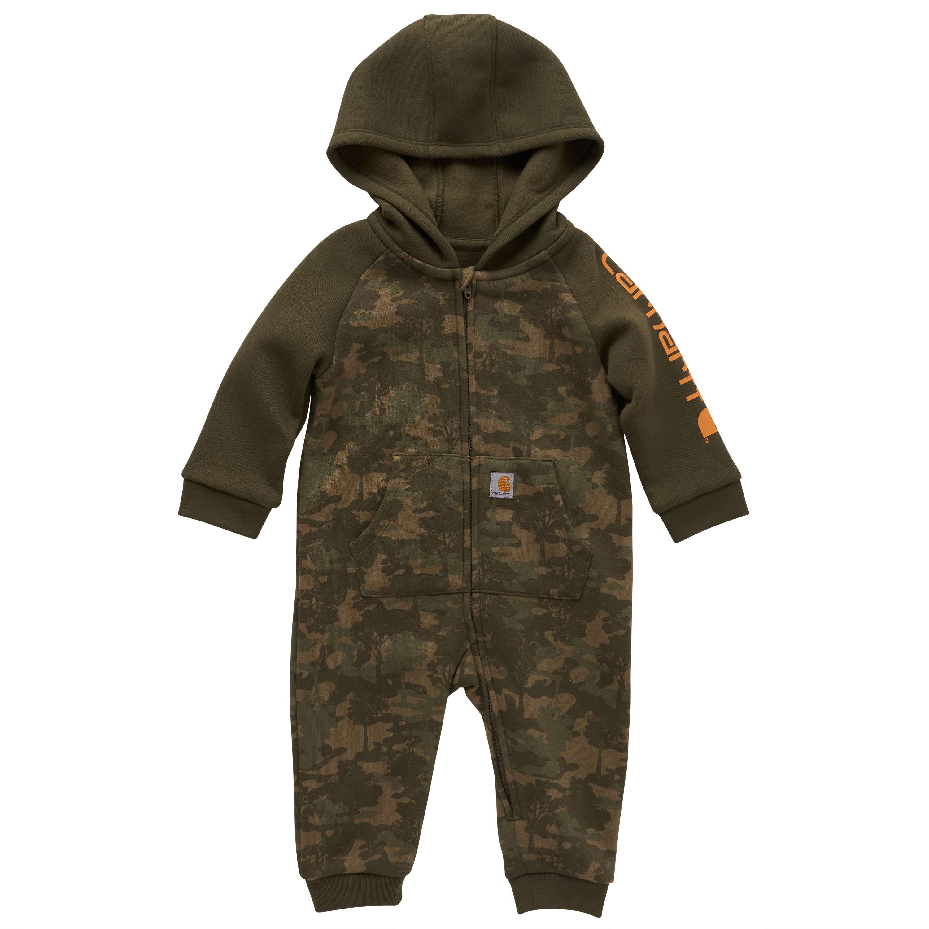 Carhartt Boys' Long-Sleeve Zip Front Hooded Camo Coverall (Infant)