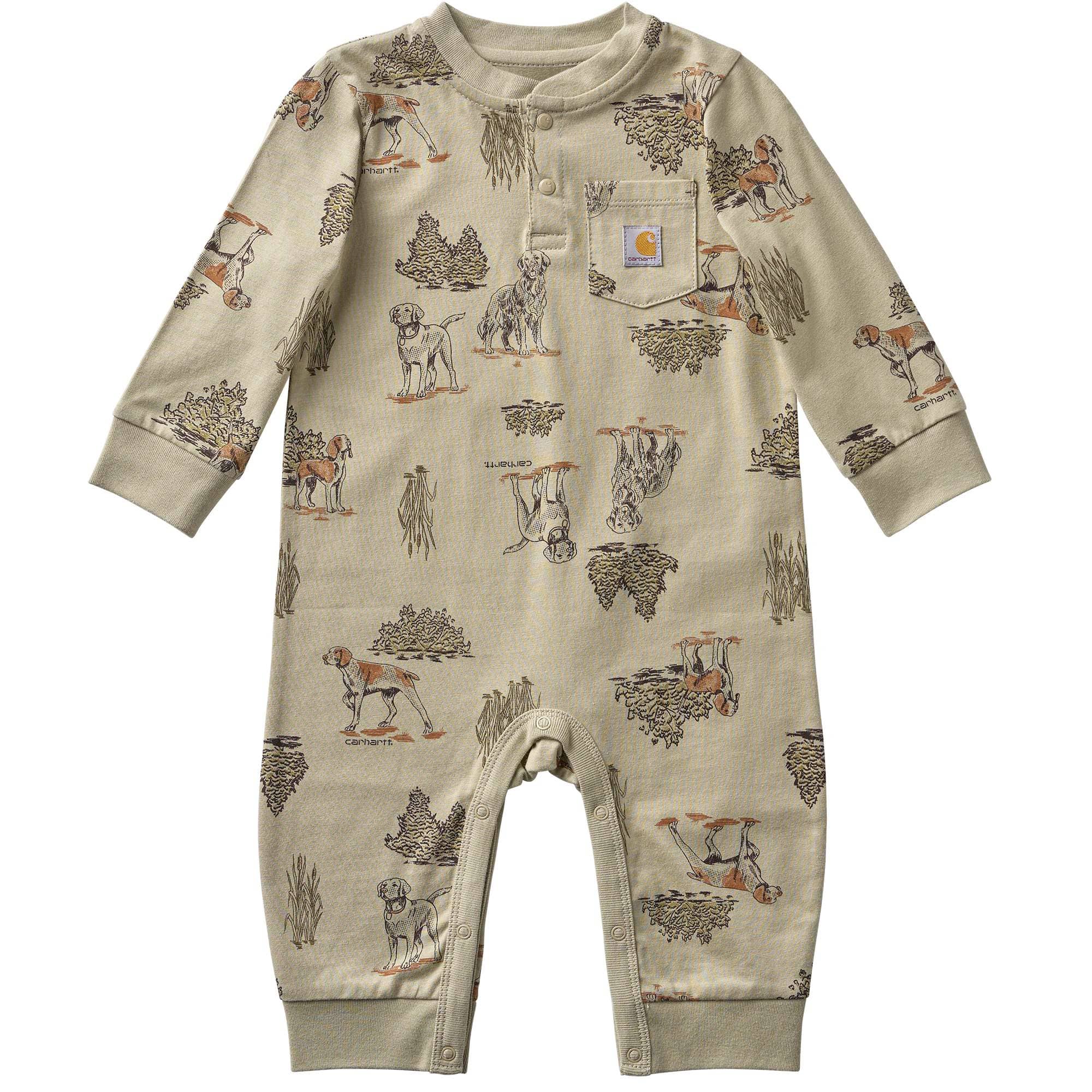 Carhartt Boys' Long Sleeve Dog Print Coverall (Baby)