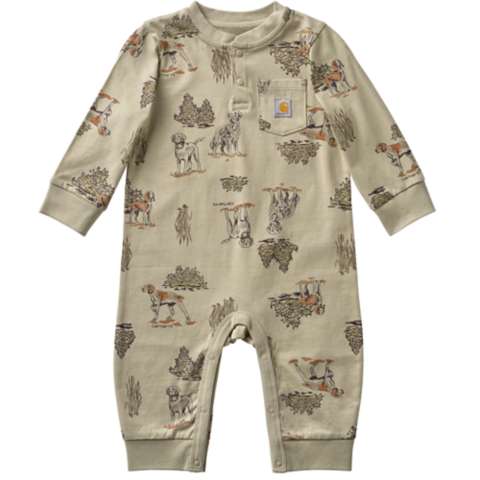 Детские куртки Carhartt Boys' Long Sleeve Dog Print Coverall (Baby)