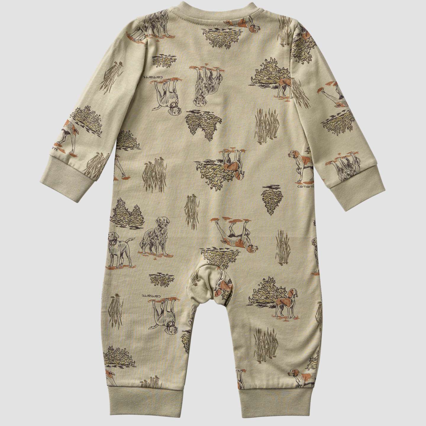 Комбинезон Carhartt Long Sleeve Dog Print Coverall для мальчиков-малышей, цвет: Песчаниковый — фото 2
