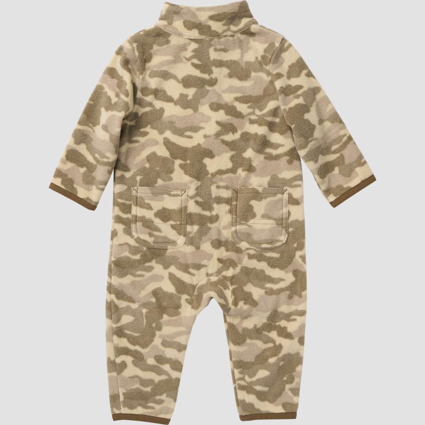 Комбинезон Carhartt Long Sleeve Zip-Front Fleece Camo Coverall для мальчиков-малышей, цвет: Бежевый — фото 2