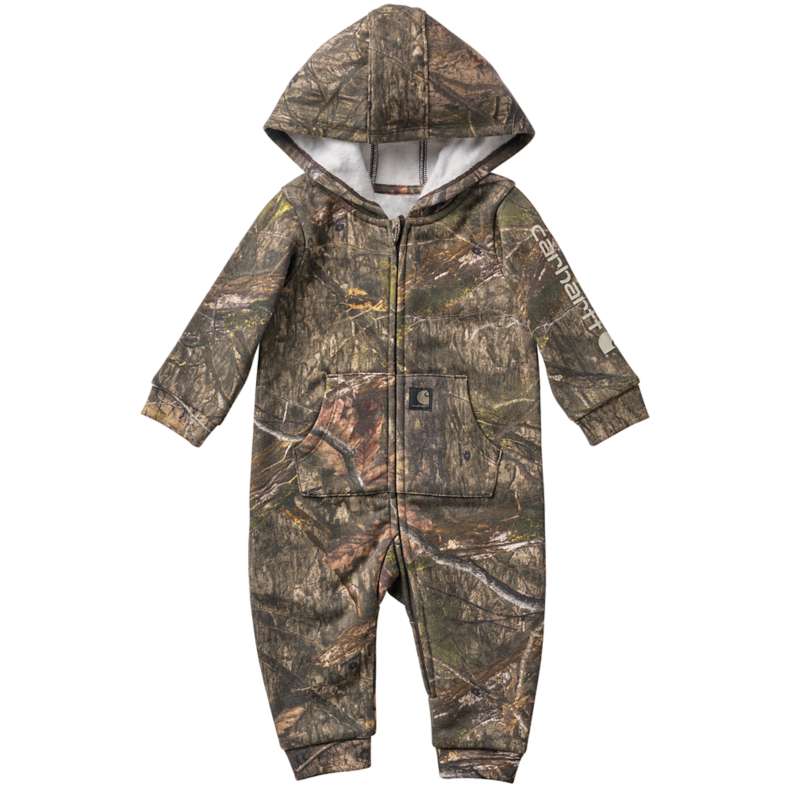 Carhartt  Mossy Oak Country DNA Boys' Long Sleeve Zip-Front Hooded Camo Coverall (Baby)