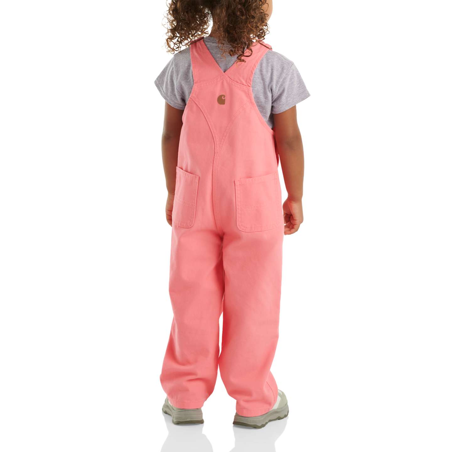 Комбинезон Carhartt Loose Fit Canvas Bib Overall для девочек, цвет: Розовый — фото 2