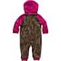 Additional thumbnail 2 of Girls' Long-Sleeve Fleece Zip-Front Hooded Camo Coverall
