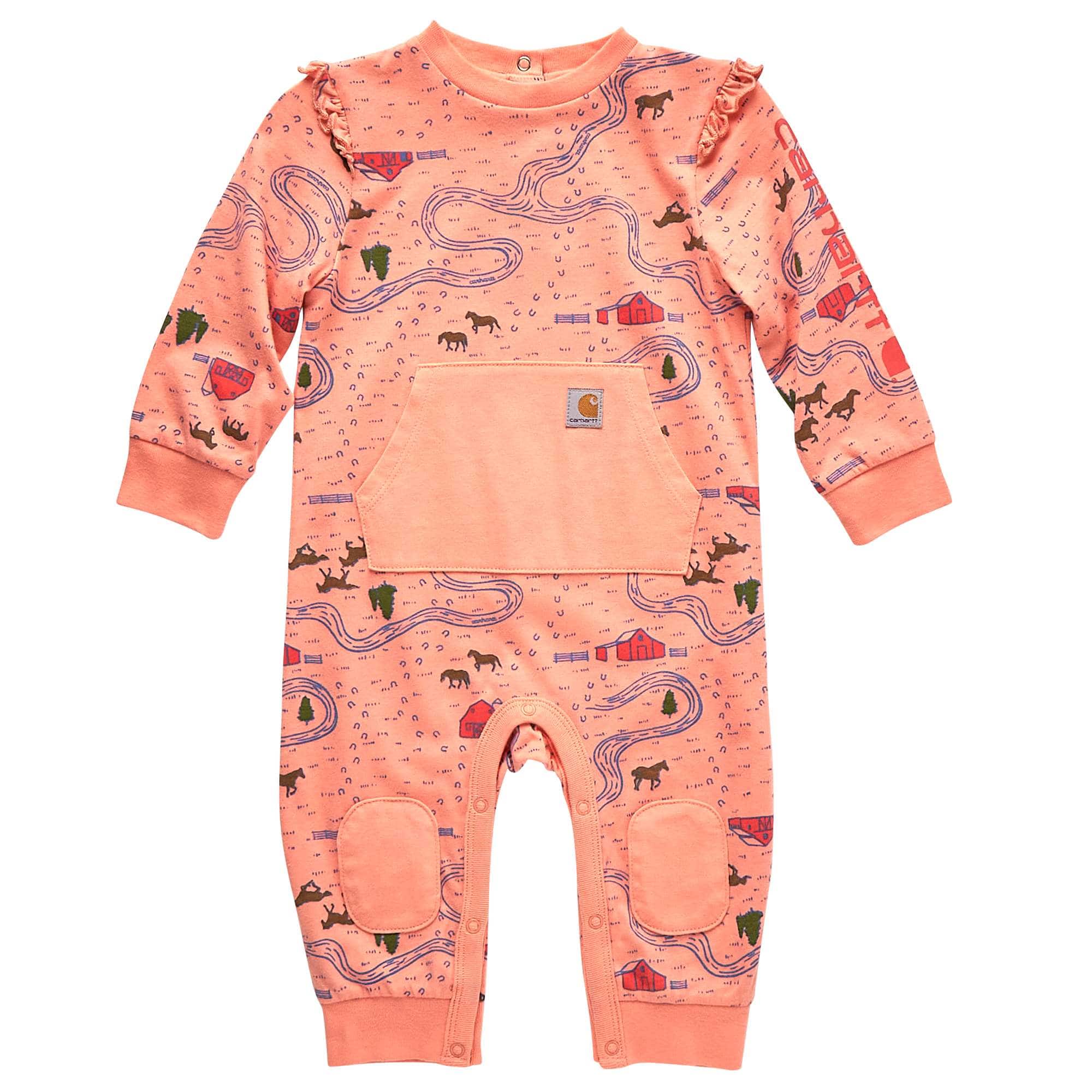 Girls' Long-Sleeve Printed Coverall (Infant)