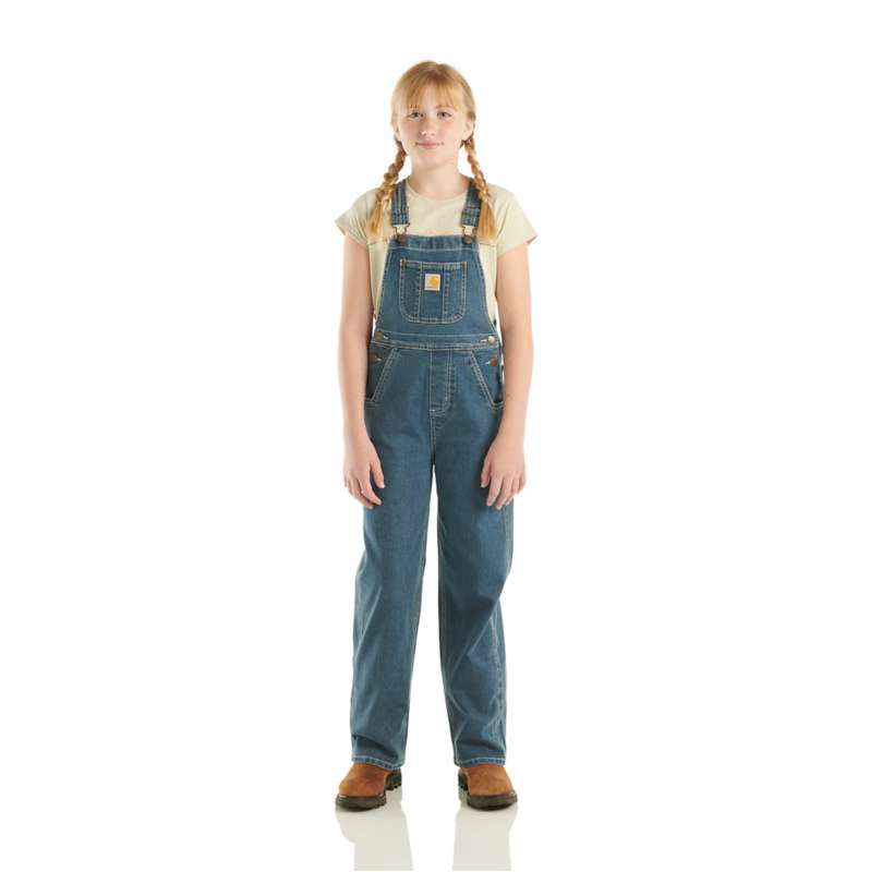 Girls Unlined Denim Bib Overall Child Youth 5 Carhartt