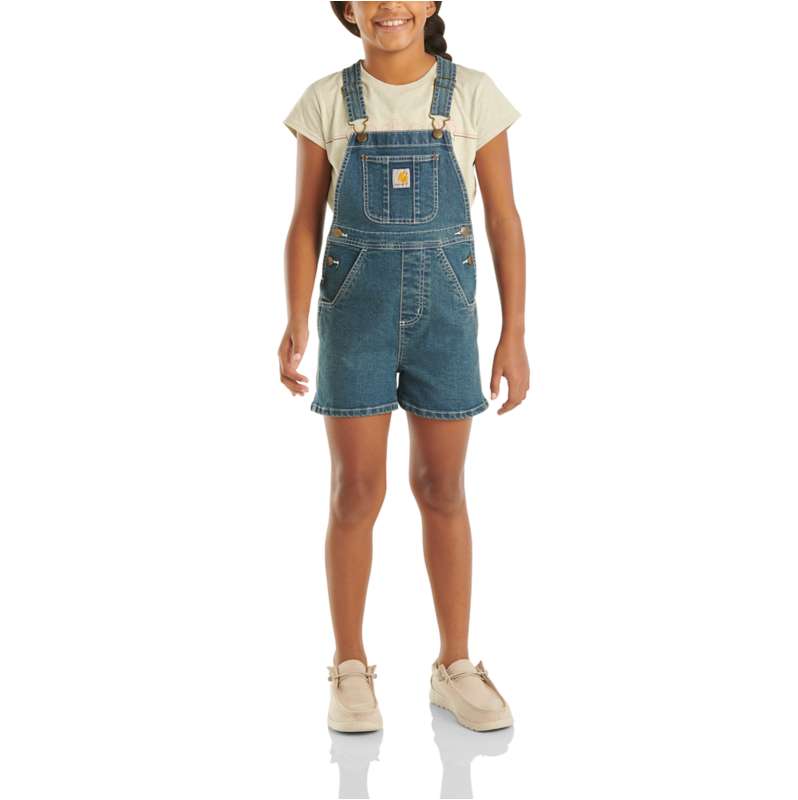 Carhartt  Coldwater Girls' Rugged Flex Denim Shortall (Child/Youth)