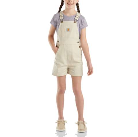 Детские брюки Carhartt Girls' Rugged Flex® Canvas Shortall (Child/Youth)