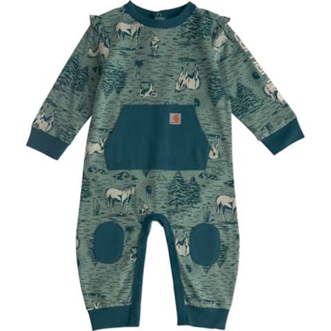 Детские куртки Carhartt Girls' Long Sleeve Printed Coverall (Baby)