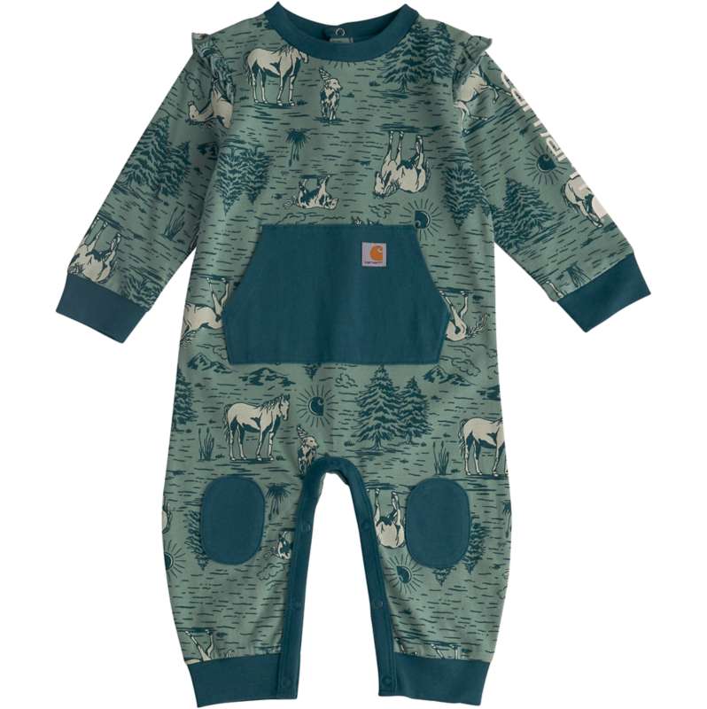 Carhartt  Patina Girls' Long Sleeve Printed Coverall (Baby)