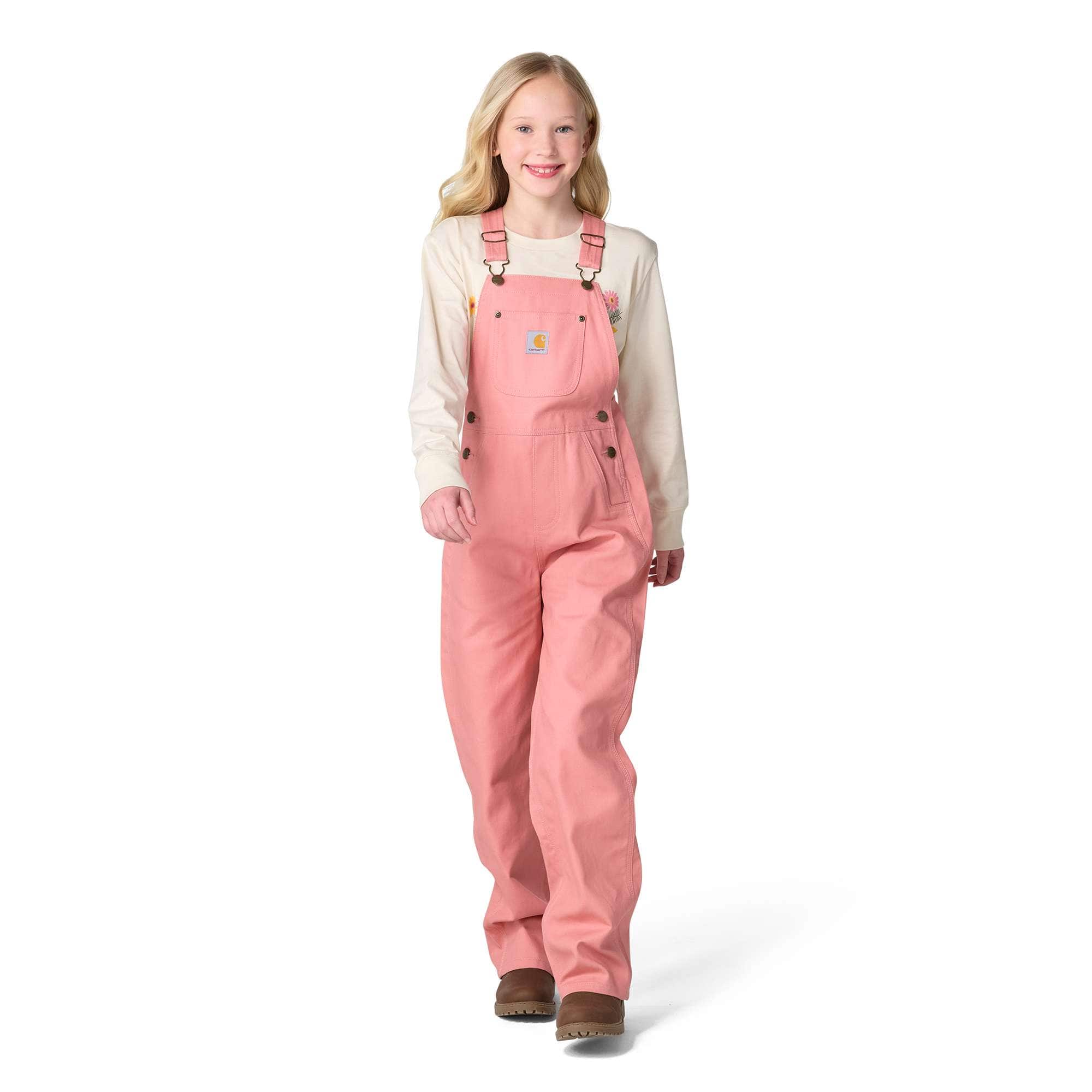 Carhartt Girls' Unlined Canvas Bib Overall (Child/Youth)