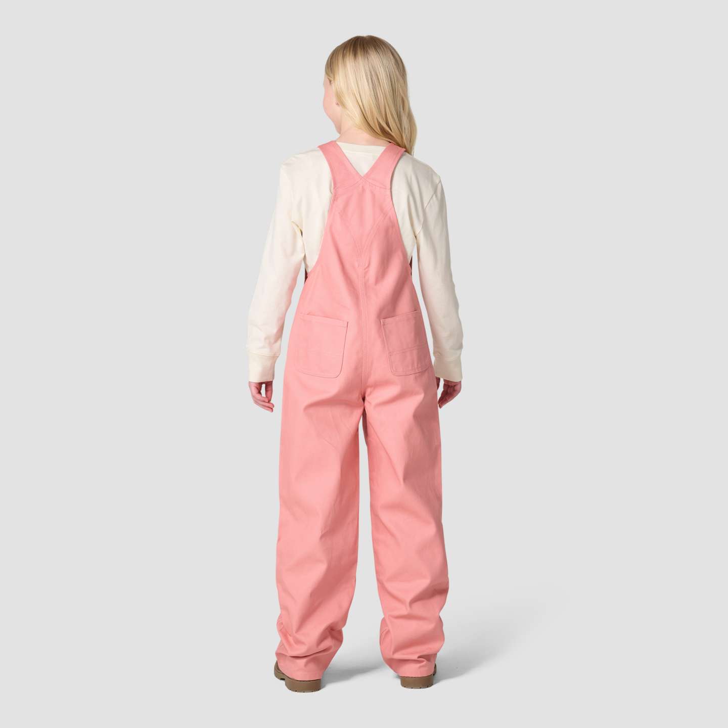 Детский полукомбинезон Carhartt из канваса без подкладки, Child/Youth, цвет: Розовый — фото 2