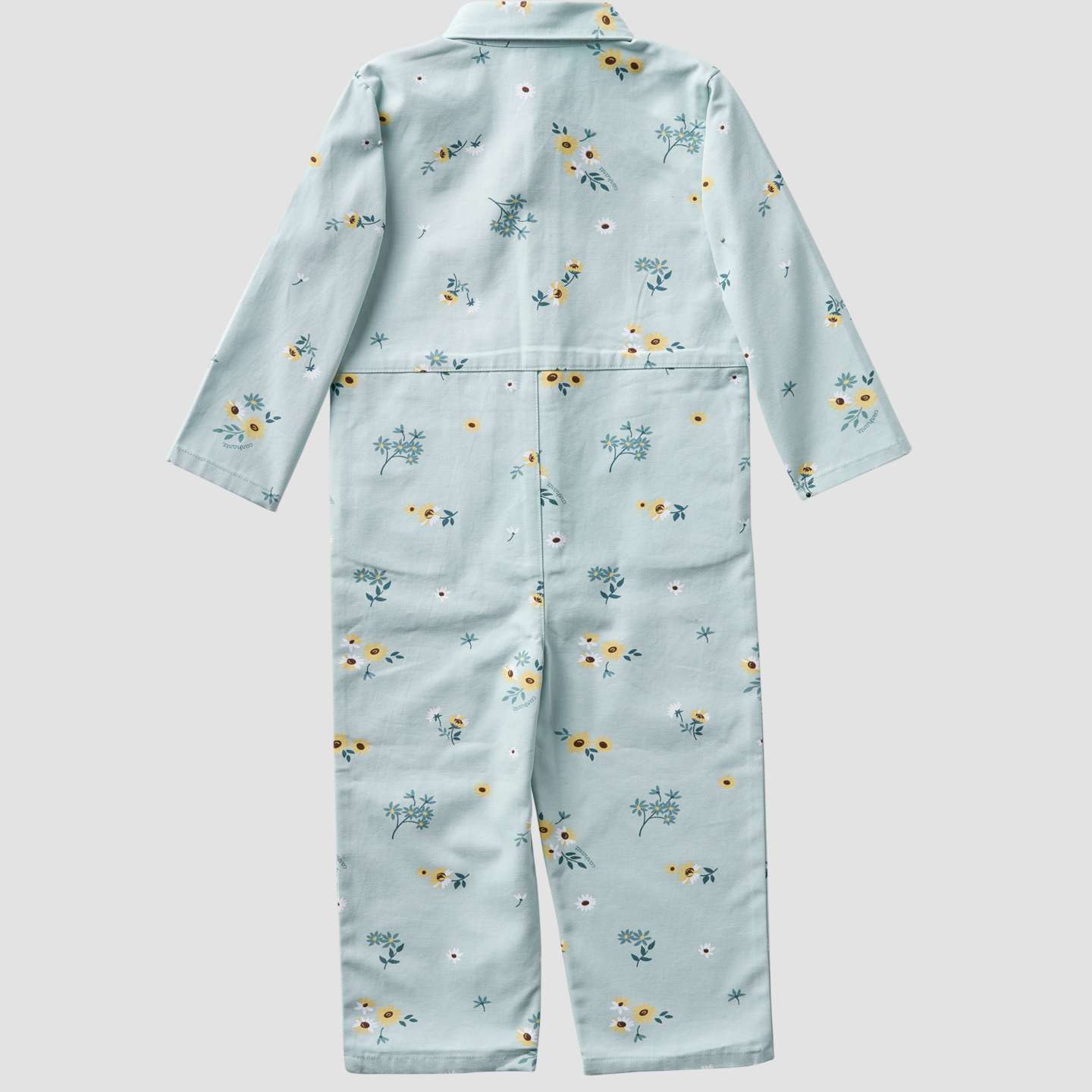 Комбинезон Carhartt Long Sleeve Snap-Front Printed Canvas Coverall для девочек-малышей, цвет: Синий мглистый — фото 6